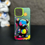 Graffiti Cartoon Animal Pattern Soft Silicone Case For iPhone 14 13 12 series