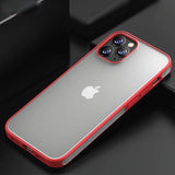 Transparent Matte TPU PC Mixed Shockproof Armor Case for iPhone 12 Series