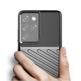Rugged Fiber Shield Anti knock Full Cover Case For Samsung Galaxy S21 Series