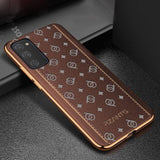 Ultra Thin Electroplate Leather Business Case For Samsung Galaxy S20 FE