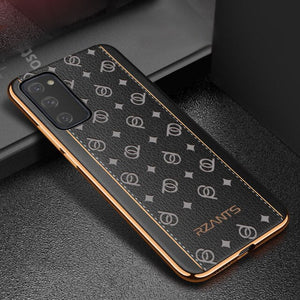 Ultra Thin Electroplate Leather Business Case For Samsung Galaxy S20 FE