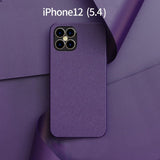 Luxury Leather Shockproof Back Cover Case for IPhone 12 Series
