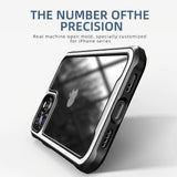 Silicone PC Mixed Shockproof Armor Transparent Case for iPhone 12 Series