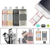Portable USB 3 in 1 iFlash Drive for iPhone, iPad & Android