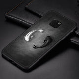 Luxury Fashion Fishes Soft Leather Anti-knock Shock-Proof Case For Huawei Mate 20 Pro P20 P30 Pro Mate 10 20 Pro