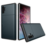 Slide Armor Wallet Card Slot Shockproof Cover For Samsung Note 10+ S10 S9 S8 Plus S10E
