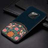 Luxury Soft Leather Case Traditional Auspicious Protective Cover Anti-knock Shock-Proof For Huawei Mate 20 Pro Mate10 Mate20 X