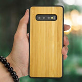 Shockproof Funda Natural Wooden Phone Case for Samsung Galaxy S10 S10 Plus S10e