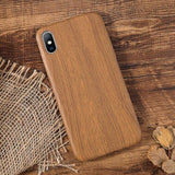 Wood Grain PU Case Cover For Iphone X XS XR XS Max 6 6S 7 7plus 8 Plus