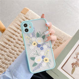 Fashion Cute Flower Thick Border Case For iPhone 11 Series