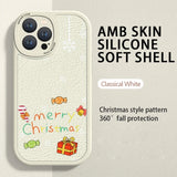 Christmas & New Year 2024 Anti-fall Lens Protective Phone Cases For iPhone 15 14 13 Series