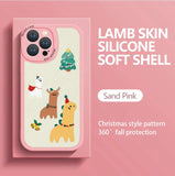 Christmas & New Year Gift Anti-fall Lens Protective Phone Cases For iPhone 15 14 13 Series