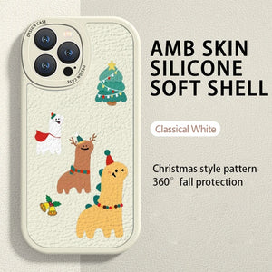 Christmas & New Year Gift Anti-fall Lens Protective Phone Cases For iPhone 15 14 13 Series