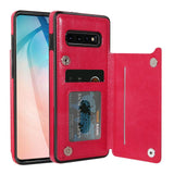 Luxury Leather Wallet Case For Samsung S10 S10E S10 Plus