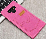 Jeans Cloth Pocket Case For Samsung Galaxy Note 9