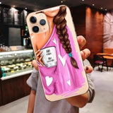 Princess Female Boss Coffee Vogue Girl Mom Baby Soft Cover Case For iPhone 11 Pro Max