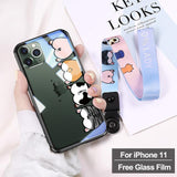 Tempered glass back Case For iphone 11 11 Pro 11 Pro Max