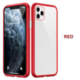 HD Tempered Glass Magnet Drop Protection Case For iPhone 11 Series