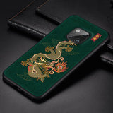 Luxury Soft Leather Case Traditional Auspicious Protective Cover Anti-knock Shock-Proof For Huawei Mate 20 Pro Mate10 Mate20 X