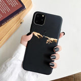 Cute Cartoon Soft Black Silicon Case For iPhone 11 Series