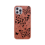 Engraved Dragon Solid Wooden Case for iPhone 13 12 11 Pro Max