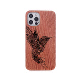 Engraved Dragon Solid Wooden Case for iPhone 13 12 11 Pro Max