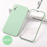 360 Full Cover Front Tempered Glass + PC Back Cover For iPhone 12 11 Series
