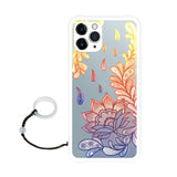 3D Flower Emboss Ultra thin Matte Case For iPhone 12 11Series