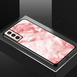 Color Tempered Glass Hard PC Case For Samsung Galaxy S21 Series