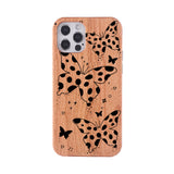 Engraved Dragon Solid Wooden Case for iPhone 13 12 11 Pro Max