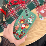 3D Christmas & New Year Santa Claus Elk Snowman Soft Silicone Phone Case For iPhone 15 14 13 12 Series