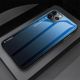 Gradient Painted Anti-fall Case Tempered Glass Cover For iPhone 11 Pro Max