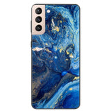 Marble Soft Silicone Phone Case For Samsung S21 Series