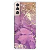 Marble Soft Silicone Phone Case For Samsung S21 Series
