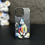 Graffiti Cartoon Animal Pattern Soft Silicone Case For iPhone 14 13 12 series