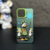 Graffiti Cartoon Animal Pattern Soft Silicone Case For iPhone 14 13 12 series