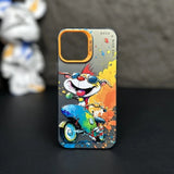 Graffiti Cartoon Animal Pattern Soft Silicone Case For iPhone 14 13 12 series