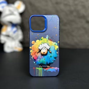 Graffiti Cartoon Animal Pattern Soft Silicone Case For iPhone 14 13 12 series