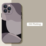 Cute Colorful Art Heart Pattern Matte Soft Silicone Case For iPhone 14 13 12 series