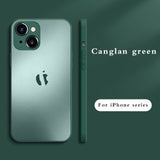 Frosted TPU Glass Case for iPhone 14 13 12 series