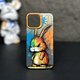 Graffiti Cartoon Animal Pattern Soft Silicone Case For iPhone 14 13 12 series