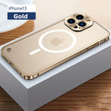 Magsafe Magnetic Case Aluminum Alloy Protection for iPhone 14 13 12 Series