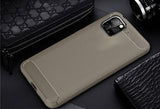 Carbon Fiber Cover Shockproof Phone Case For iPhone 11 Pro Max