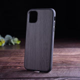 Soft TPU Silicone Hard PC Wood PU Leather Skin Cover for iPhone 11 Pro Max