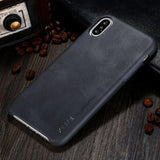 Ultra Light 28g and Slim 0.68mm Leather Case For iPhone X XS XR XS Max