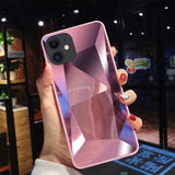 Diamond 3D Mirror Back Cover Case for iPhone 11 Pro Max