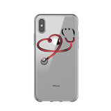Cartoon Medicine Doctor Nurse Case For iPhone 7 8 Plus Xs XR MAX X