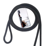 Strap Cord Chain Tape Necklace Lanyard Case Acrylic Mirror Back Cover For iPhone 11 Pro X XR XS Max