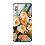 Retro Oil Painting Flower Leaf Case For iphone XS Max XR X 6 6S 7 8 Plus