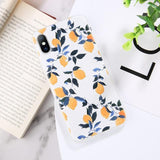 2019 Summer Flowers Green Leaves Phone Case For iPhone XS Max XR 8 7 6s Plus